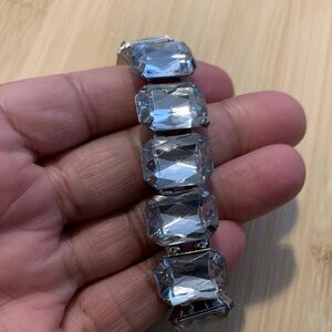 Elegant Silver Crystal Bracelet